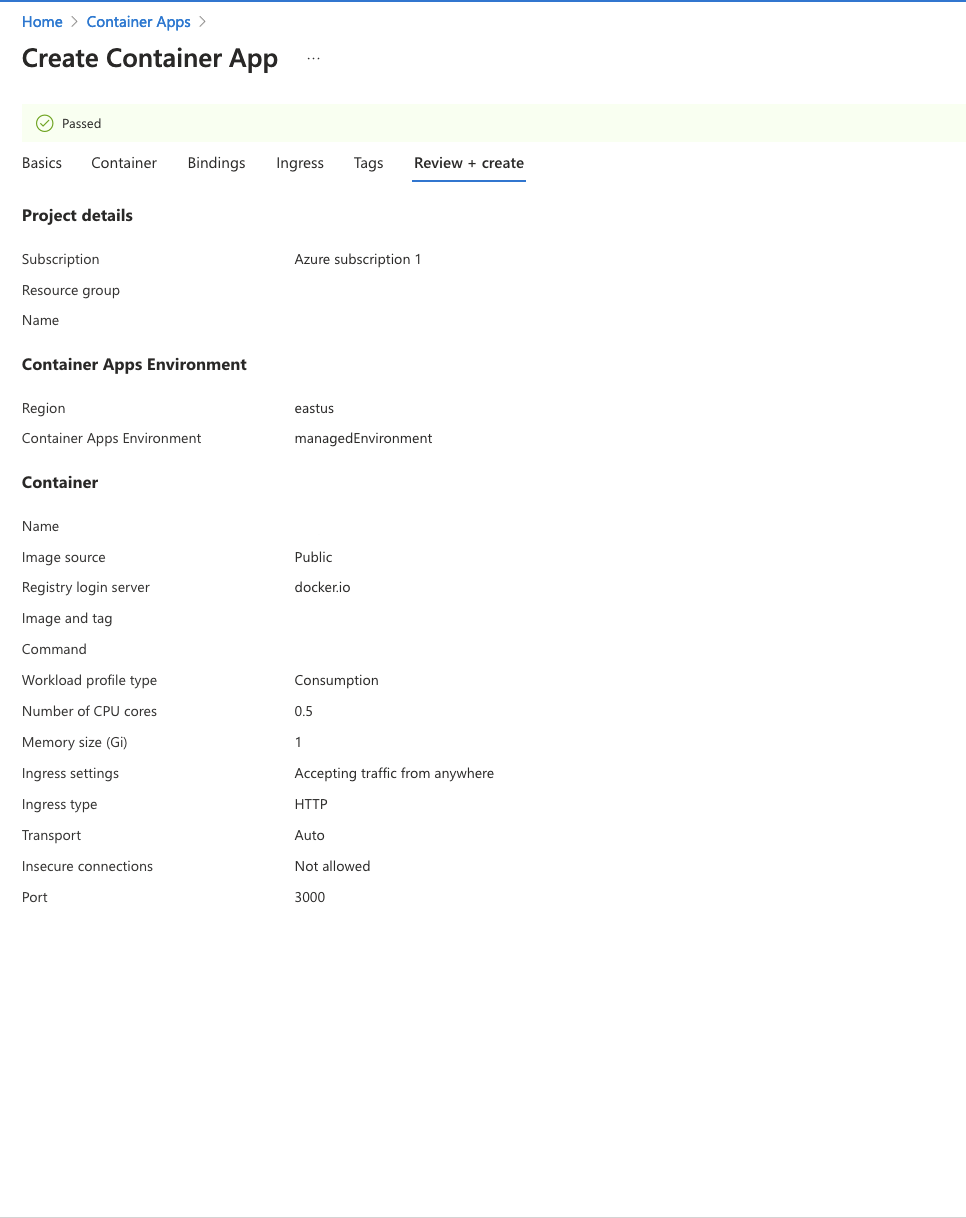Deploying Paybill on Azure container apps